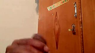A amateur gay masturbates in his wife’s silk gown