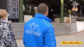 flashing skirts at olimpic park sochi 2014 with candid upskirt views