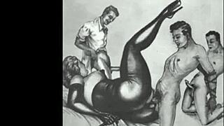 Vintage Erotic Drawings Of Naked Bodies