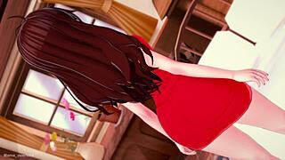 The pretty girlfriend fnf wants to have fun in her room all night.