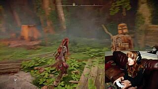 Gamer slut forgets webcam on