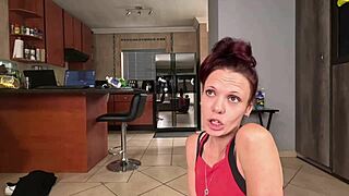 Skinny Slut Gives Close-Up POV Blowjob and Face Fucking Cumshot