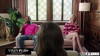 Holy Shit, Milfy MILF Cory Chase Bangs Young Couple In Therapy!