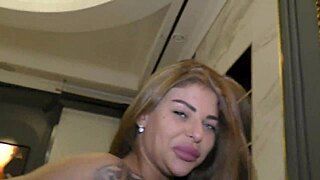 carmen electra licks and sucks her fan's balls hard