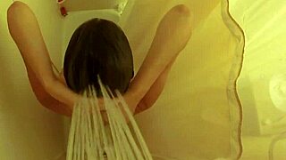 brett rossi teases big tits in shower