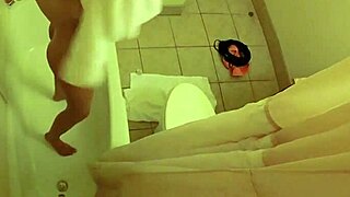 brett rossi teases big tits in shower