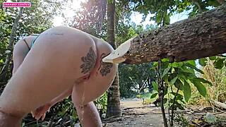 When peeing in the woods, I seriously consider shoving this log.