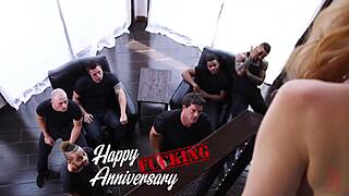 Dude, this 6 on 1 gangbang is pure kinky chaos!