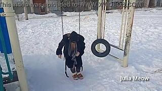 winter tales of naked daring in the snow