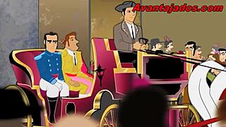 anime gay bullfighter seduces his lover intensely