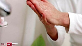 I’m amazed this cute teen got creampied after banging her masseur.