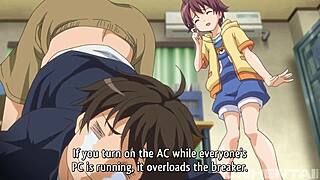 hey, ever seen petite cutie teens staring at a cock for the first time in hentai?