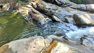 Want to see double penetration at the waterfall?