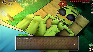 Merchant's Wild Encounter in Hornycraft: Dominated by Futanari's Big Cock