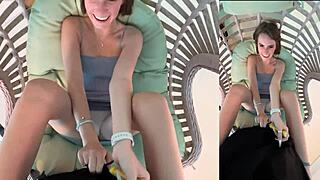 my birthday surprise with hot kisses, pussy play, blowjob, and internal cumshot