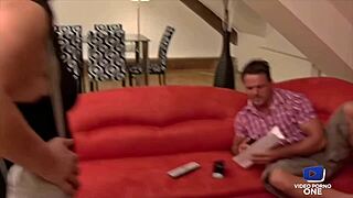 Hendy Mamie, that CHUBBY BBW SLUT, SCREAMS as she RIDES the BIG COCK with her HUGE TITS BOUNCING!