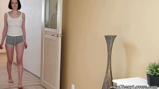 Teen Brunette Candy Cru Enjoys Deep Hardcore Doggy Style