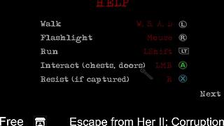 Corruption in escape from her ii