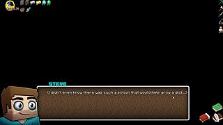 Merchant's Wild Encounter in Hornycraft: Dominated by Futanari's Big Cock