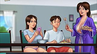 In this episode of Summertime Saga, the story unfolds with new adventures.