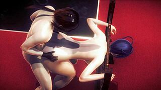 just another day with genshin impact hentai, xianglin giving uncensored handjobs and anal