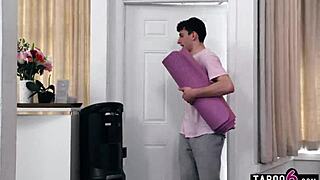 Milfs Gangbang Black Yoga Instructor and His Student in Wild Orgy Session. Who Joins Next?