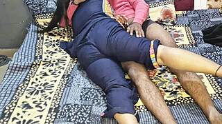 I'm banging Indian chulbuli chachi in blue salwar with dirty moans