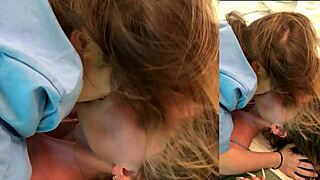 my birthday surprise with hot kisses, pussy play, blowjob, and internal cumshot