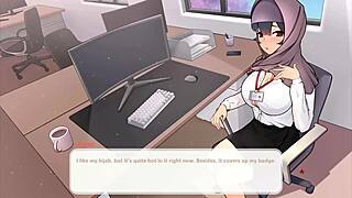 Tsundere Milf Boss Teases with Massive Tits in Hentai Game Ep 6