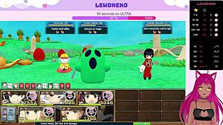 Yo, Vtuber LewdNeko is getting wild with Evenicle toys in part 17, spanking included!