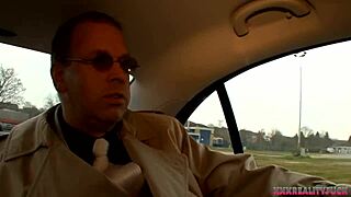 horny milf drives taxi, fucks stranger, eats cum