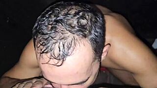 personal trainer seduced by friends for sweaty bareback anal in sheer fetish basement