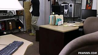 Student gets banged hard in my pawn shop