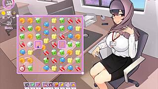 Tsundere Milf Boss Teases with Massive Tits in Hentai Game Ep 6