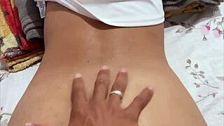 Massage And Quick Fuck Before Parents Return - Banged Step-Sister In Stockings!