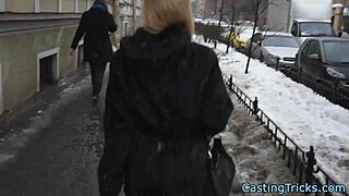 Casting newbie participates in interview and sex tape