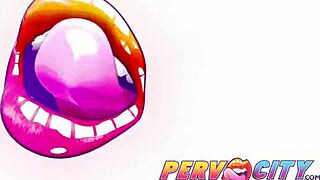 Pervcity Ebony Slut Deepthroats Huge Cock With Rimjob And Cumshot