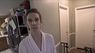 uh, shower with step mom alora jaymes is, like, totally insane fun!