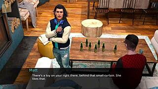 nursing back to pleasure involves big tits in this game scenario