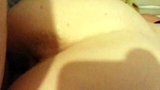 hot redhead in doggystyle pose at home