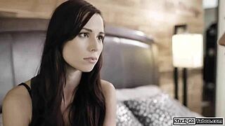 gf proves bf she's lesbian by fucking him.