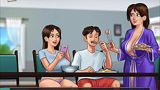 In this episode of Summertime Saga, the story unfolds with new adventures.