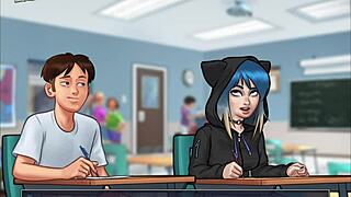 Intense Cowgirl Riding With Big Tits In Summertime Saga 212