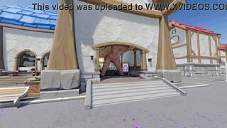 mercy's huge crossdressing hentai outgrows spawn!