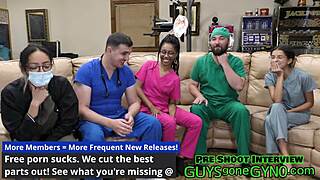 Canada undergoes a gyno exam with enema