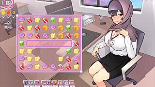 Tsundere Milf Boss Teases with Massive Tits in Hentai Game Ep 6