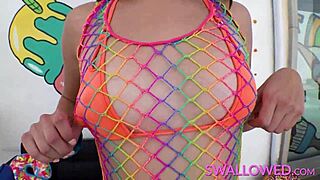 Selena Loves Taking It Balls Deep Down Her Throat in Wild Sucking Action.