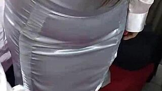 Skirtshouse satin silver skirt collection