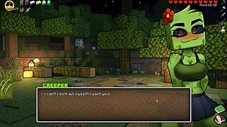 Merchant's Wild Encounter in Hornycraft: Dominated by Futanari's Big Cock