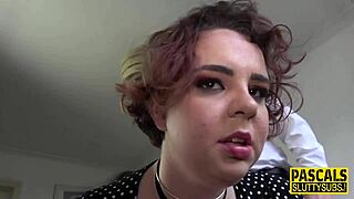 Hey, watch this fat submissive get fucked and fingered hard!